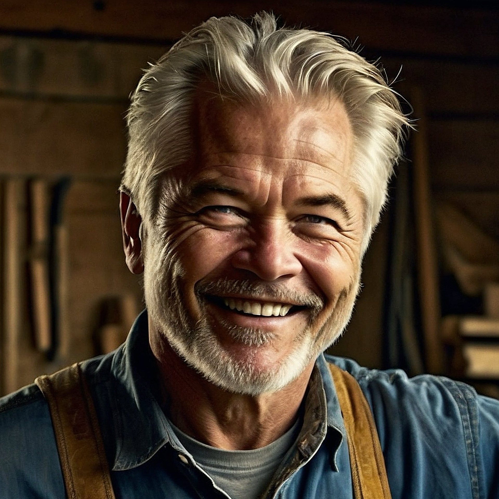 Portrait of Woodworker Chuck