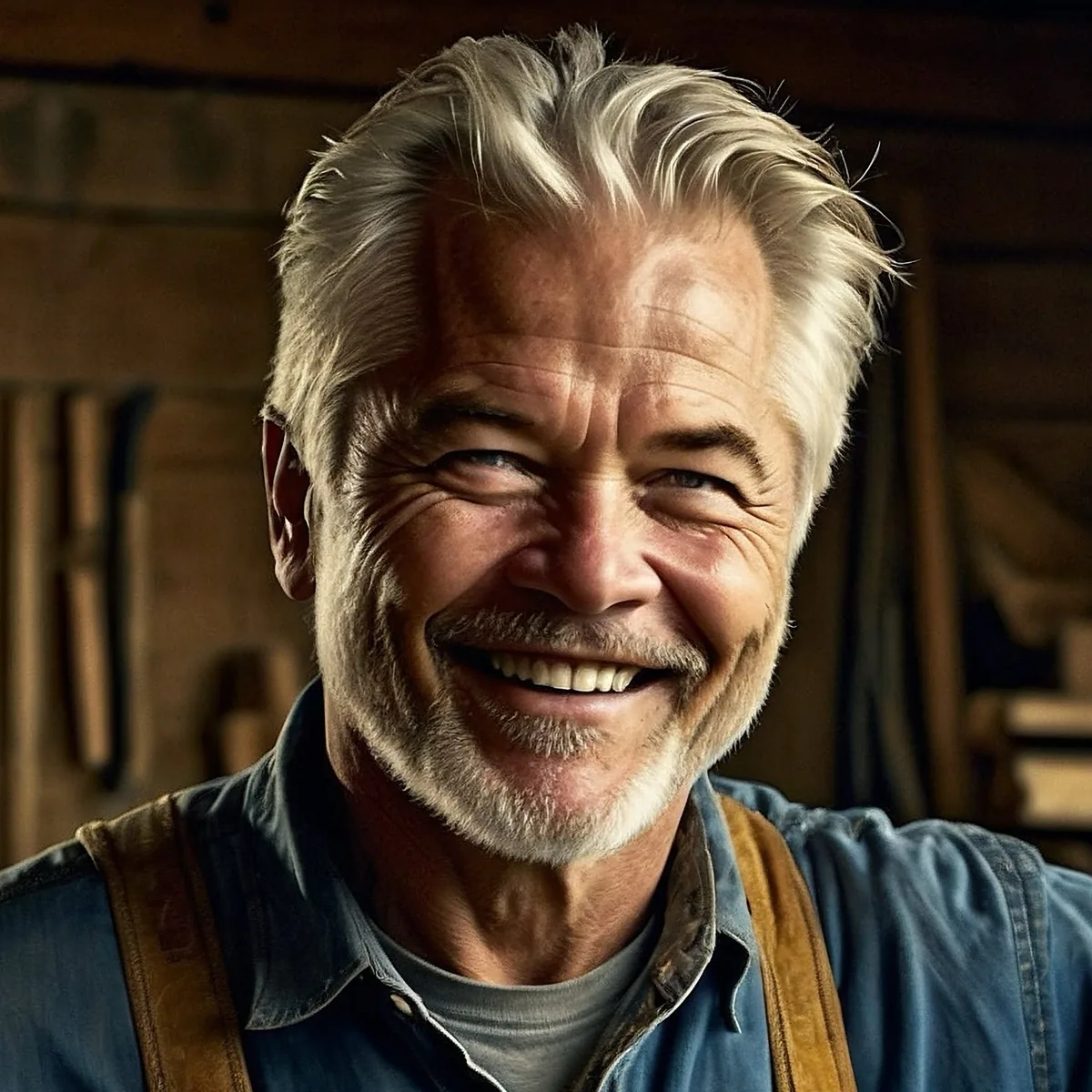 Portrait of Woodworker Chuck